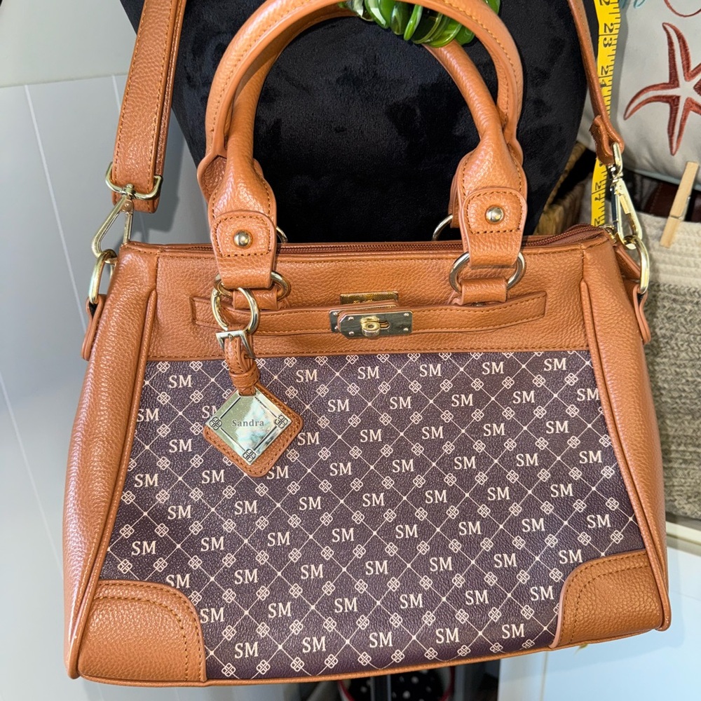 The Danbury Mint Personalized Single Initial SANDRA Handbag/Satchel #1520-011